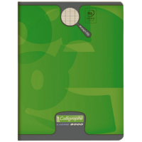 Тетрадь для каллиграфии CLAIREFONTAINE CALLIGRAPHE LIGNE 8000, 17х22, 90 г, Vert anis/Зеленый
