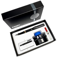 Набор LAMY SAFARI, Black/Черный (перьевая ручка + картриджи + чернила + конвертер)