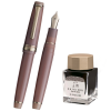 Набор SAILOR: перьевая ручка PRO GEAR SLIM JAPANESE SWEETS, Manju/Розово-бежевый, GT 14K, + Чернила SHIKIORI, Doyou