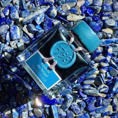 Чернила HERBIN PRESTIGE 1798, Kyanite du Népal/Синий с серебряными блестками
