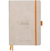 Записная книжка RHODIARAMA GOALBOOK в мягкой обложке, A5, точка, 90 г, Beige, Бежевый