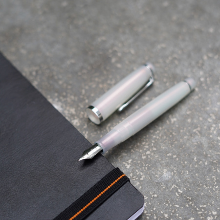 Ручка перьевая SAILOR LECOULE POWER STONE, RT steel nib, Pearl/Жемчуг