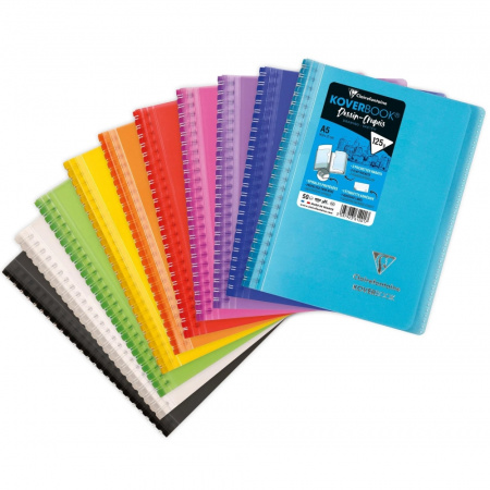 Скетчбук для смешанных техник CLAIREFONTAINE KOVERBOOK, A5, 125 г, Light blue/Голубой