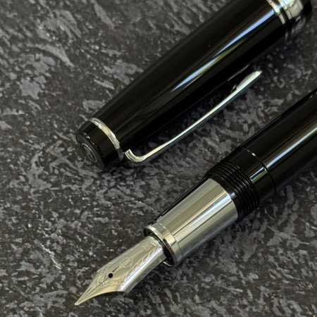 Ручка перьевая SAILOR PRO GEAR GINZA SILVER, RT 21K, Black/Черный