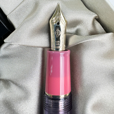 Набор SAILOR: перьевая ручка PRO GEAR SLIM MANYO II, Rabbit Ear Iris, GT 14K, + Чернила MANYO Kakitsubata
