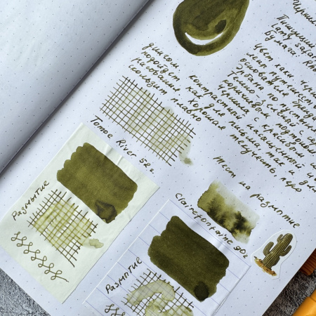 Чернила HERBIN, Vert cactus/Темно-оливковый