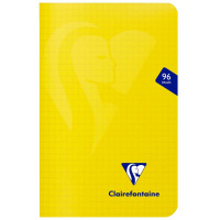 Тетрадь CLAIREFONTAINE MIMESYS, 11x17, 90 г, Jaune/Желтый, клетка