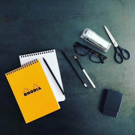 Блокнот RHODIA CLASSIC, A6, 80 г, Black/Черный