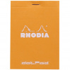 Блокнот RHODIA BASICS №12, 8,5х12 см, 80 г, Orange/Оранжевый