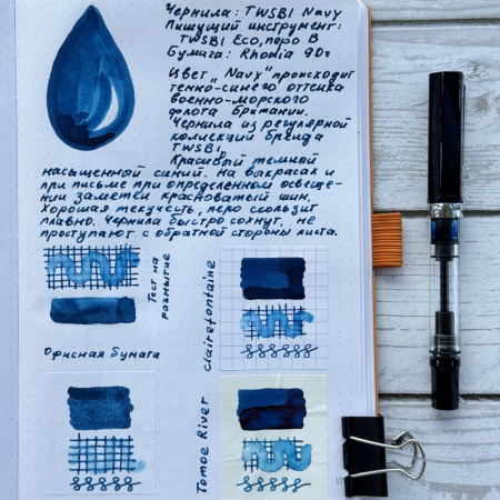 Чернила в банке TWSBI 1791, Navy/Ярко-синий, 18 мл