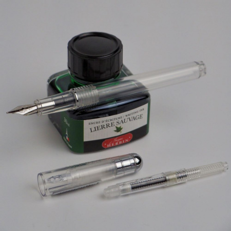 Ручка перьевая HERBIN с конвертером, Clear/Прозрачный