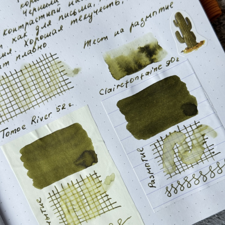 Чернила HERBIN, Vert cactus/Темно-оливковый