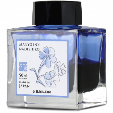 Чернила в банке SAILOR MANYO, Nadeshiko/Светлый фиолетово-синий