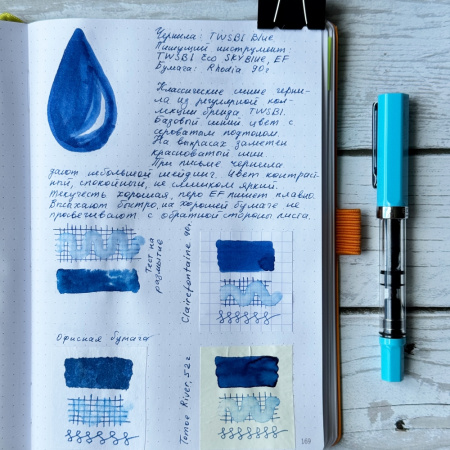 Чернила в банке TWSBI, Blue/Синий, 70 мл