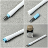 Перьевая ручка-макалка SAILOR HOCORO, Steel nib, White/Белый