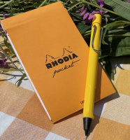 Карманный блокнот RHODIA CLASSIC POCKET, 7,5х12 см, 80 г, Orange/Оранжевый
