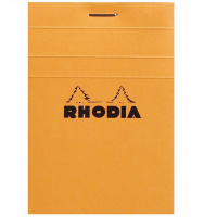 Блокнот RHODIA BASICS №11, A7, 80 г, Orange/Оранжевый, Клетка