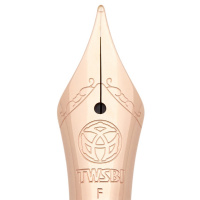 Ручка перьевая TWSBI DIAMOND 580 ROSE GOLD II, White/Белый