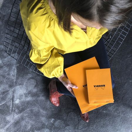 Блокнот RHODIA BASICS №16, A5, 80 г, Orange/Оранжевый