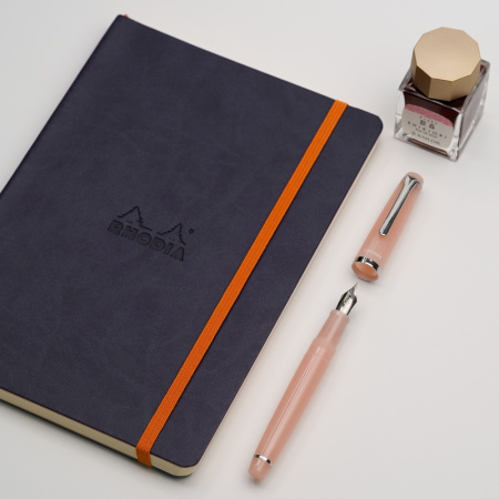 Ручка перьевая SAILOR LECOULE POWER STONE, RT steel nib, Rose quartz/Розовый кварц
