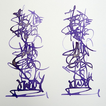 Чернила HERBIN PRESTIGE 1670, Imperial Violet/Фиолетовый с золотыми блестками