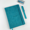 Записная книжка RHODIARAMA GOALBOOK CREATION в твердой обложке, A5, без линовки, 200 г, Peacock/Сине-зеленый