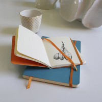 Записная книжка RHODIARAMA в мягкой обложке, A5, 90 г, Turquoise/Бирюзовый