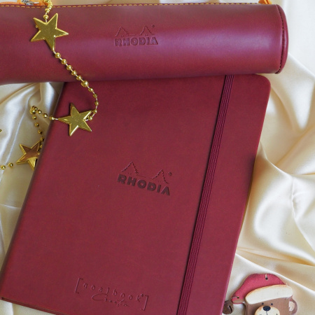 Записная книжка RHODIARAMA GOALBOOK CREATION в твердой обложке, A5, без линовки, 200 г, Burgundy/Бордовый