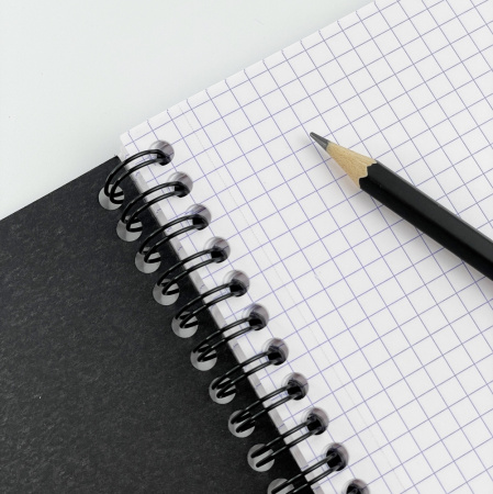 Блокнот RHODIA CLASSIC REVERSE BOOK, 21х21 см, 80 г, Black/Черный