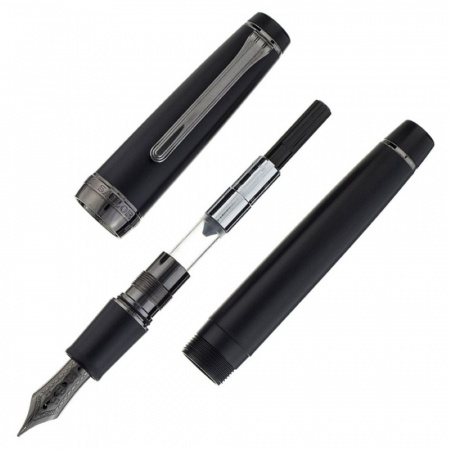 Набор SAILOR: перьевая ручка PRO GEAR, Imperial Black, IP 21K Black, + Чернила SAILOR, Черный