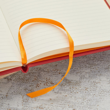 Записная книжка RHODIARAMA в мягкой обложке, A5, 90 г, Poppy/Красный