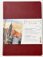 Записная книжка RHODIARAMA GOALBOOK CREATION в твердой обложке, A5, без линовки, 200 г, Burgundy/Бордовый