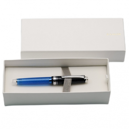 Ручка перьевая SAILOR PRO GEAR SLIM LIMITED EDITION, RT 14K, Iris Nebula/Синий