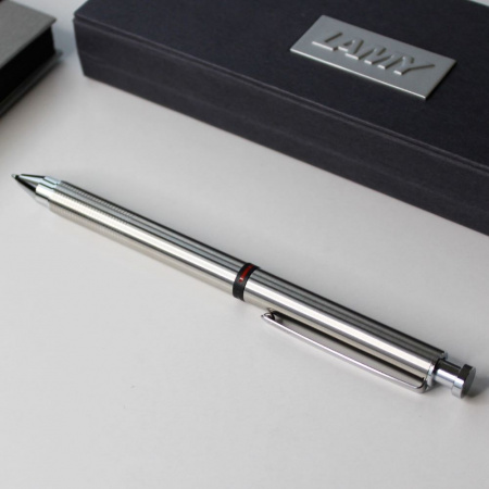 Ручка мультисистемная, 3 в 1 LAMY ST, Stainless/Полированная сталь
