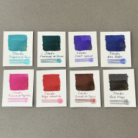 Чернила HERBIN PRESTIGE 1670, Turquoise de Perse/Бирюзовый с золотыми блестками