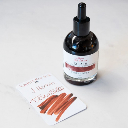 Акварельные чернила HERBIN ECLATS, Terracotta/Терракотовый
