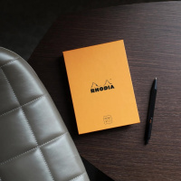 Блок для заметок RHODIATIME MEMO №13, в коробке, A6, 80 г, Orange/Оранжевый