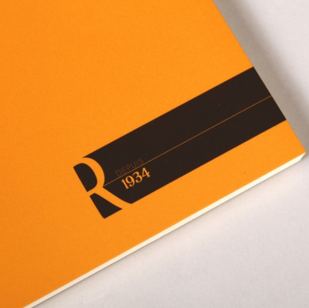 Блокнот RHODIA BASICS "LE R" №16, A5, 90 г, Orange/Оранжевый