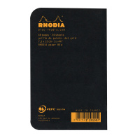 Тетрадь RHODIA CLASSIC, A7, 80 г, Black/Черный