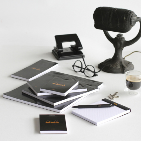 Блокнот RHODIA BASICS №16, A5, 80 г, Black/Черный
