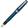Ручка перьевая SAILOR PRO GEAR SLIM SILVER TRIM, RT 14K, Metallic Blue/Синий, Z