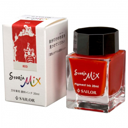 Чернила пигментные SAILOR STORIA MIX, Red/Красный