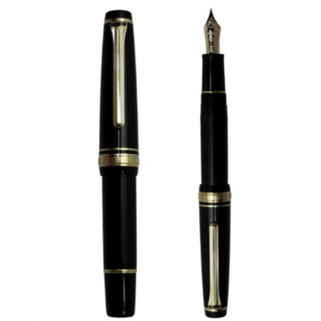 Ручка перьевая SAILOR PRO GEAR SLIM MINI, Black, GT 14K, Черный