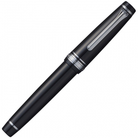 Ручка перьевая SAILOR PRO GEAR GINZA SILVER, RT 21K, Black/Черный