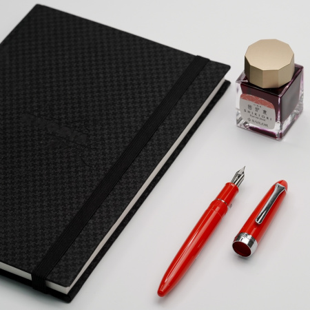 Ручка перьевая SAILOR SHIKIORI HISAKATA, RT steel nib, Akanezora/Красный