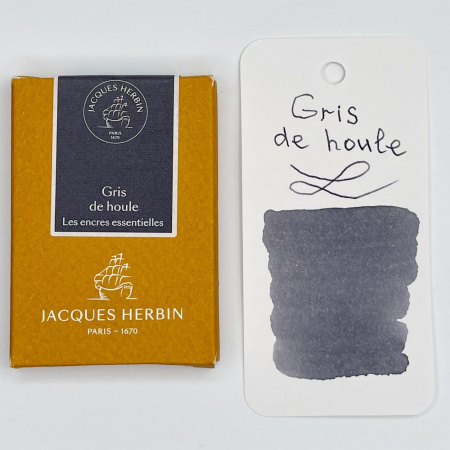 Картриджи для перьевой ручки HERBIN PRESTIGE, Gris de houle/Серый