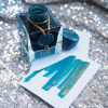 Чернила HERBIN PRESTIGE 1670, Emeraude de Chivor/Сине-зеленый с золотыми блестками