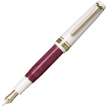 Ручка перьевая SAILOR PRO GEAR SLIM MINI RECONTRE, Gold IP 14K, Bordeaux fonce/Малиново-бордовый