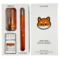 Набор SAILOR: перьевая ручка PROFIT JUNIOR SHIBA INU, RT steel nib, Оранжевый + Чернила, MF