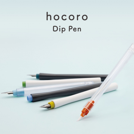 Перьевая ручка-макалка с 2 перьями SAILOR HOCORO, Steel nib, White/Белый